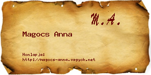 Magocs Anna névjegykártya